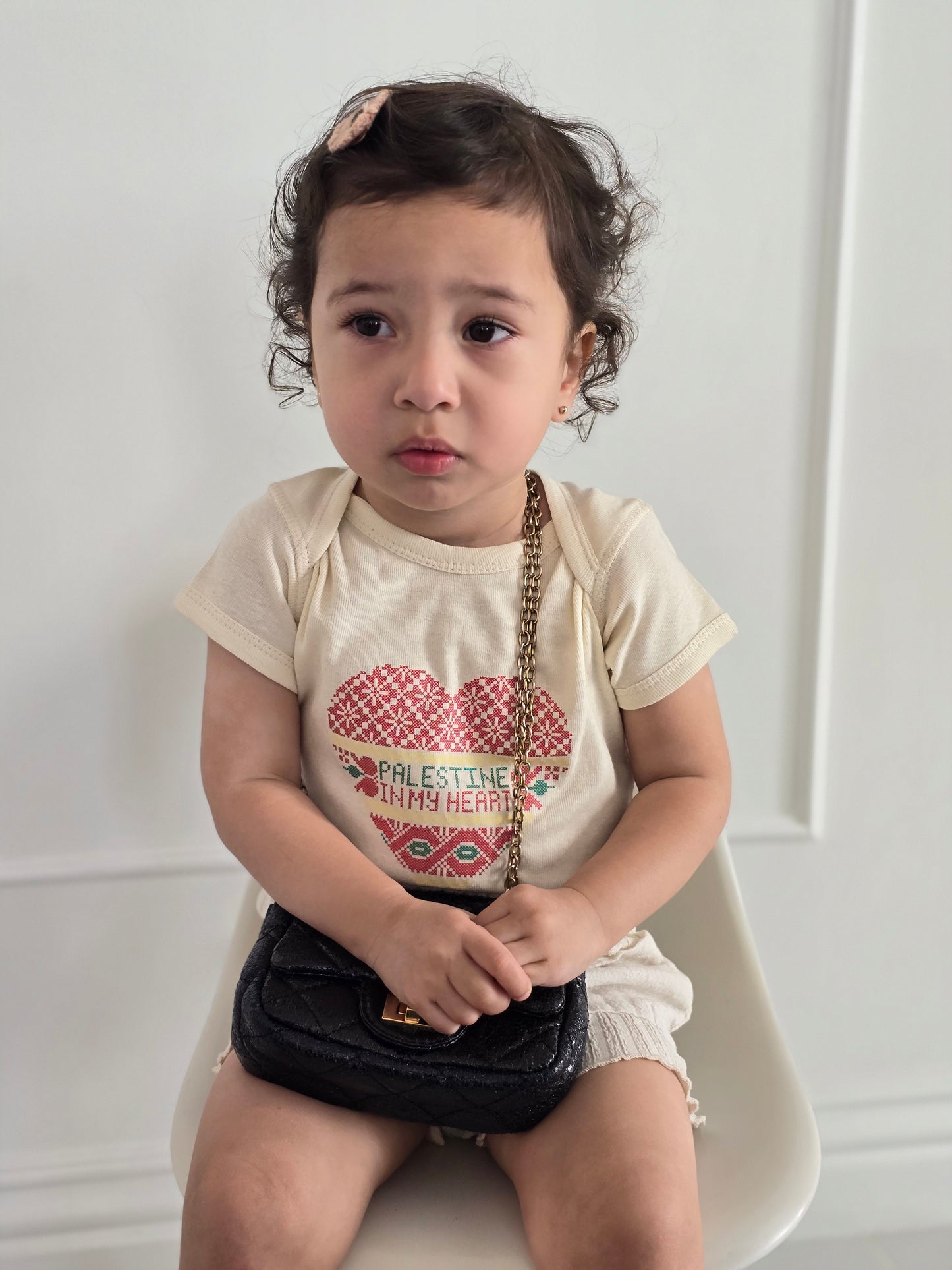 Palestine in my Heart | Baby Girl Onesie
