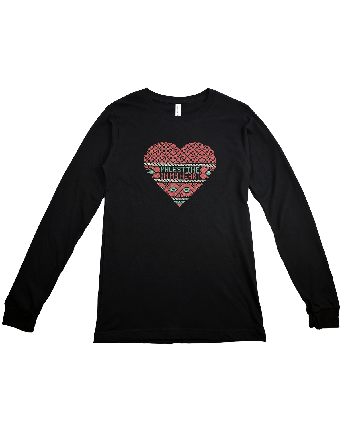 Palestine in my Heart | Adult Women Long Sleeve T-Shirt