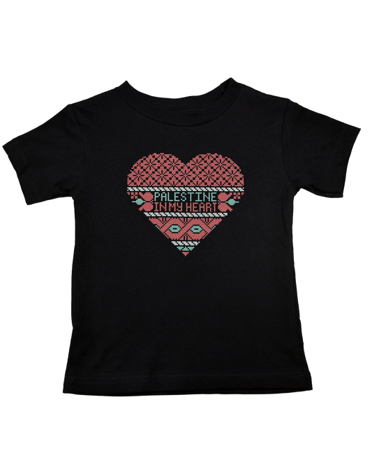 Palestine in my Heart | Kid Girl T-Shirt