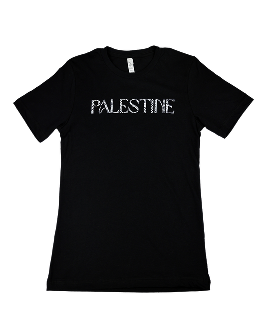 Palestine Keffiyeh Letters | Adult Short Sleeve T-shirt