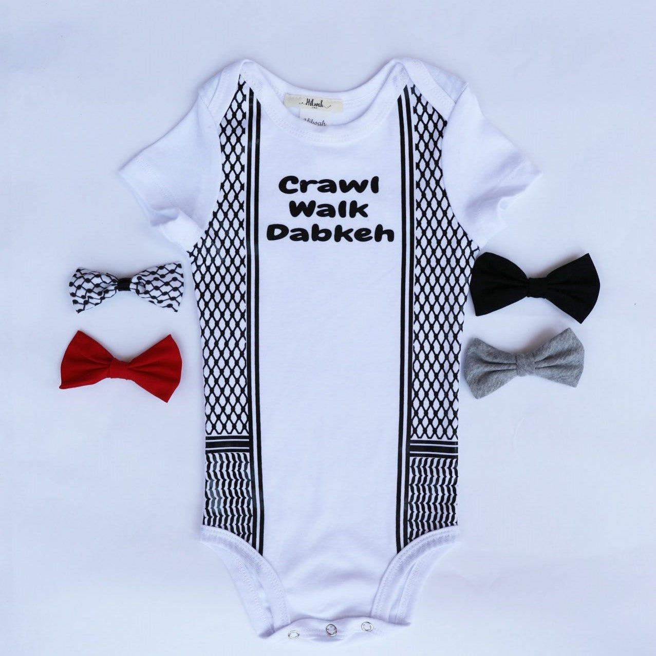 Crawl Walk Dabkeh Onesie & Tshirt - Hilwah