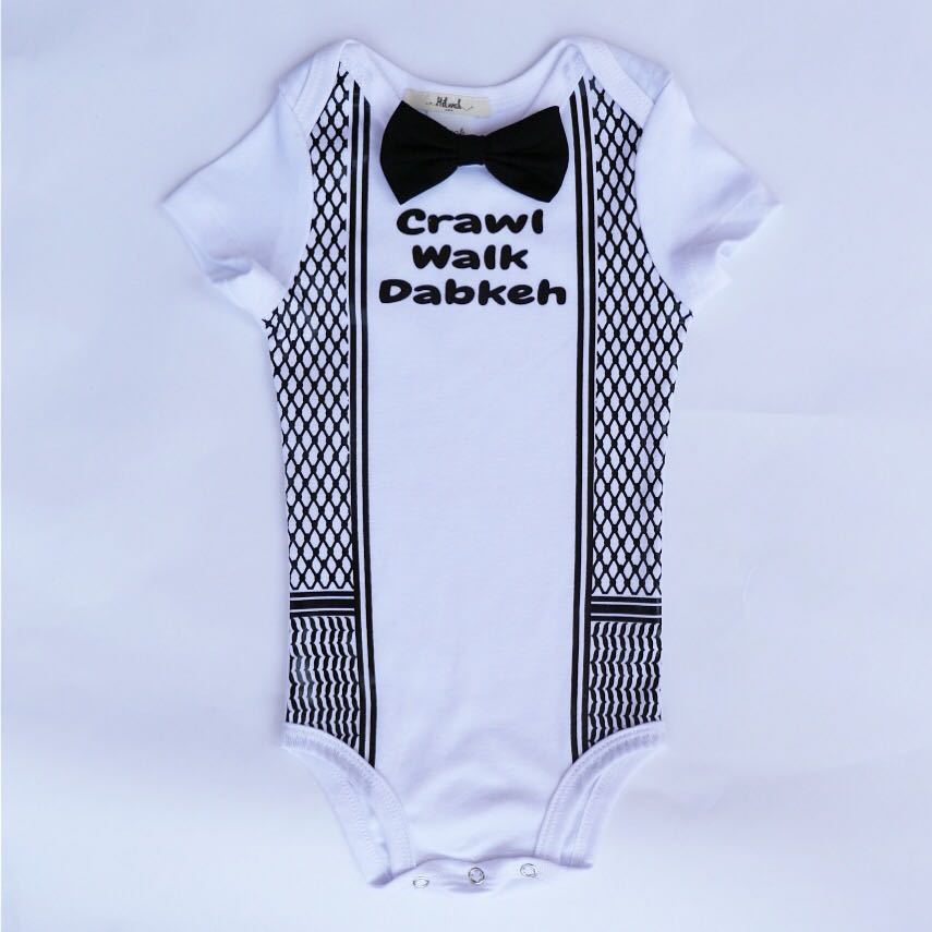 Crawl Walk Dabkeh Onesie & Tshirt - Hilwah