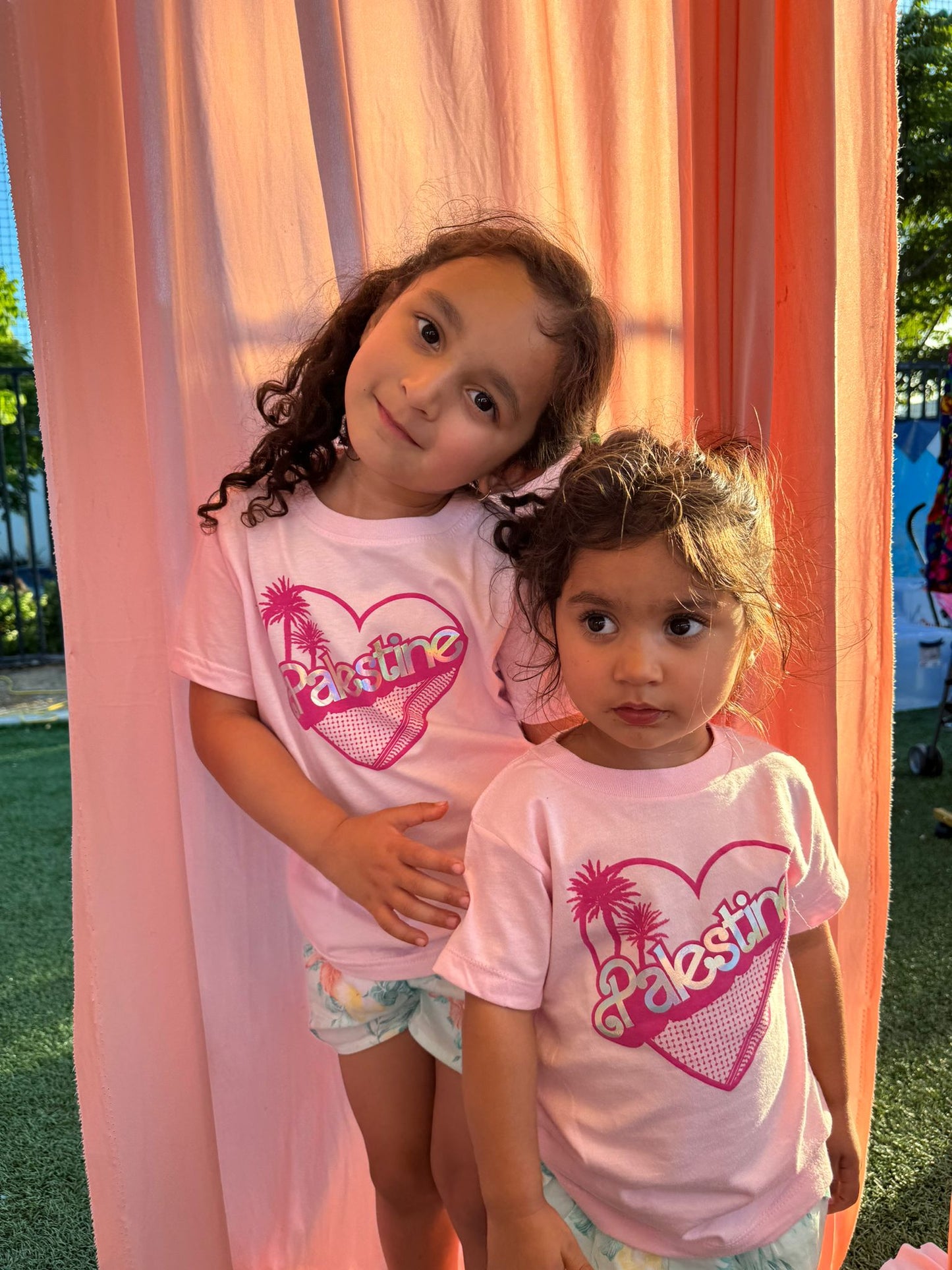 Holographic Palestine Barbie | Kid Girl T-Shirt