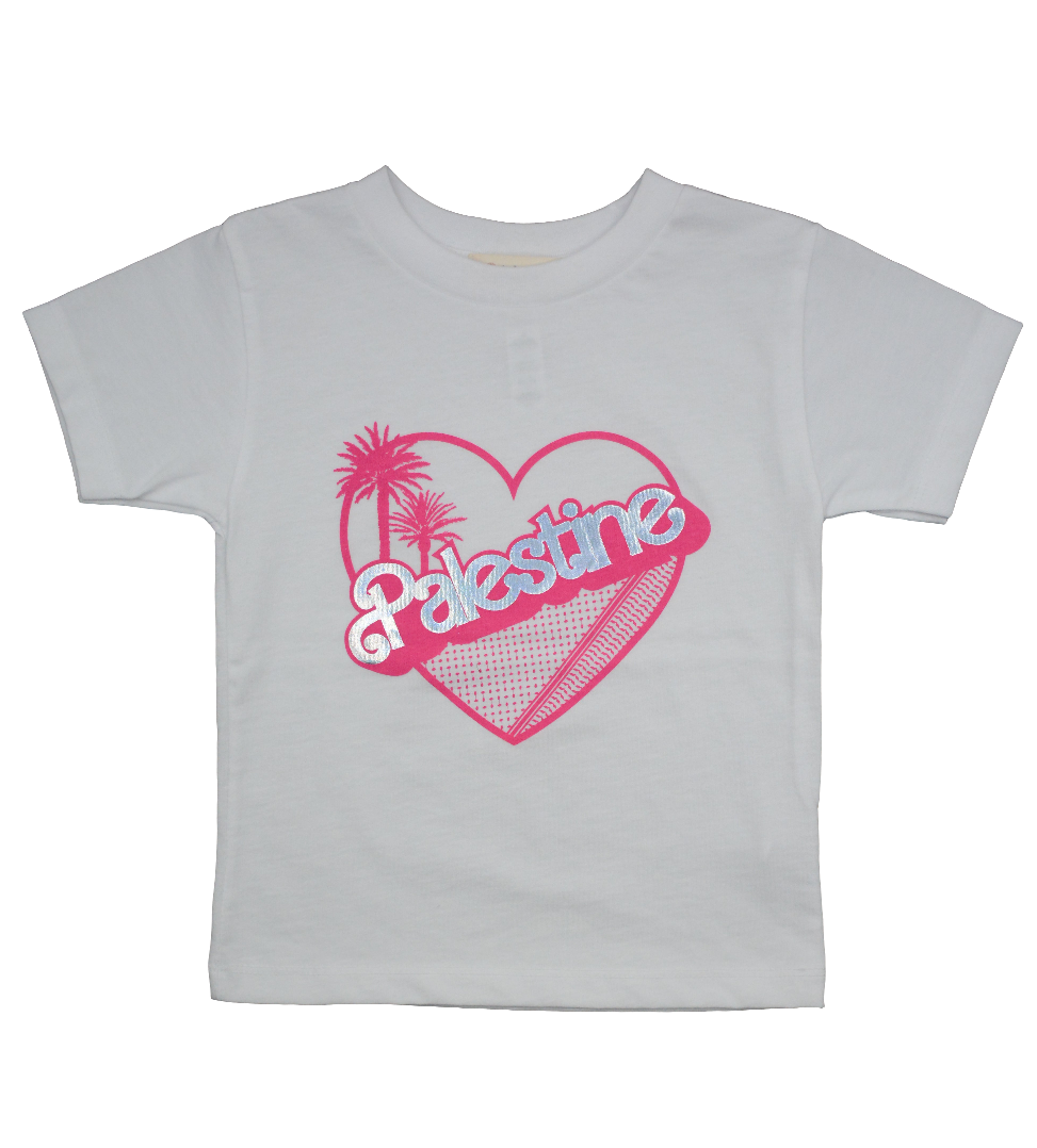 Holographic Palestine Barbie | Kid Girl T-Shirt