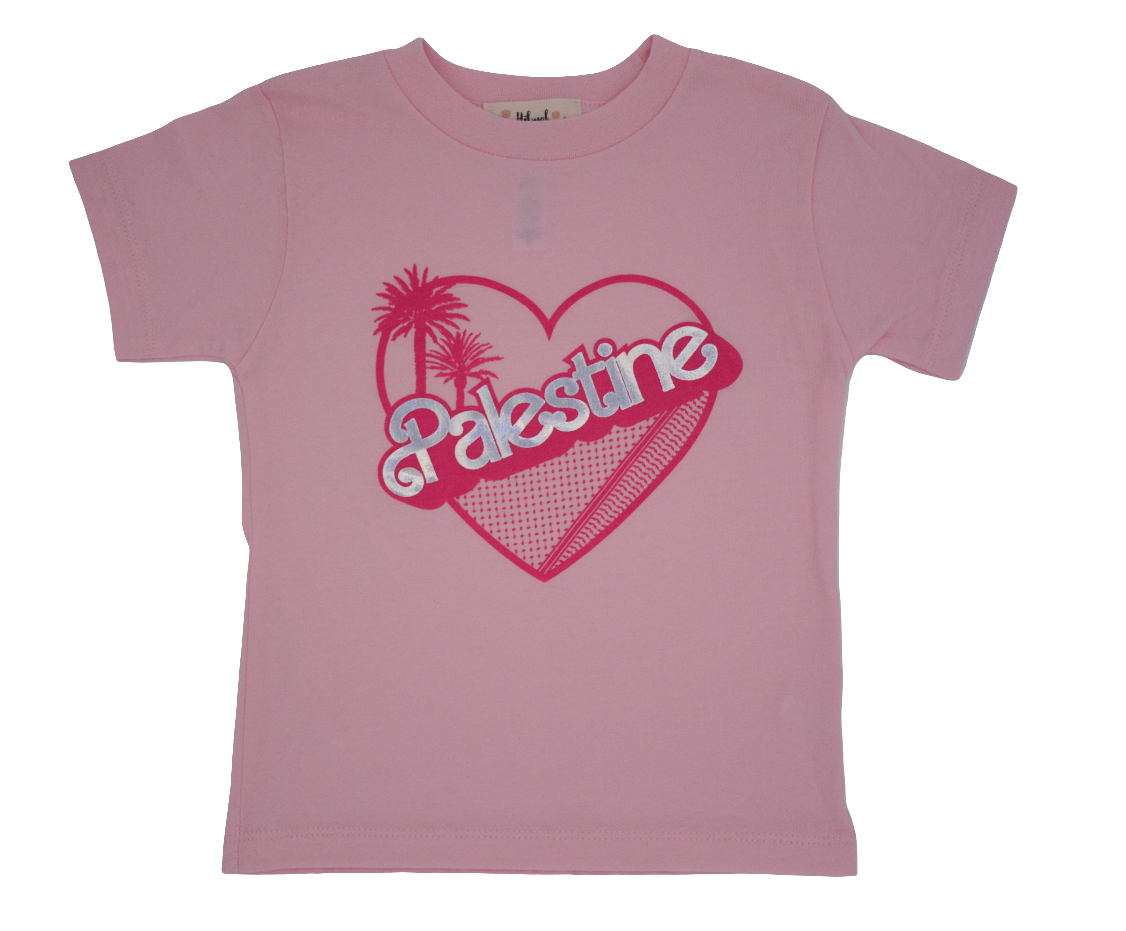 Holographic Palestine Barbie | Kid Girl T-Shirt