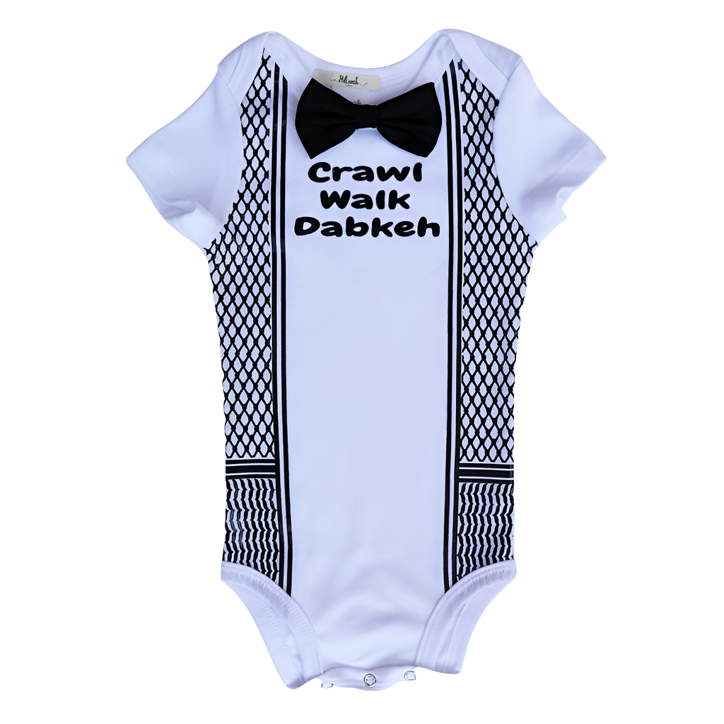 Crawl Walk Dabkeh | Baby Onesie