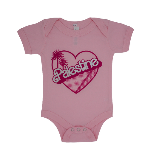 Holographic Palestine Barbie | Baby Girl Onesie