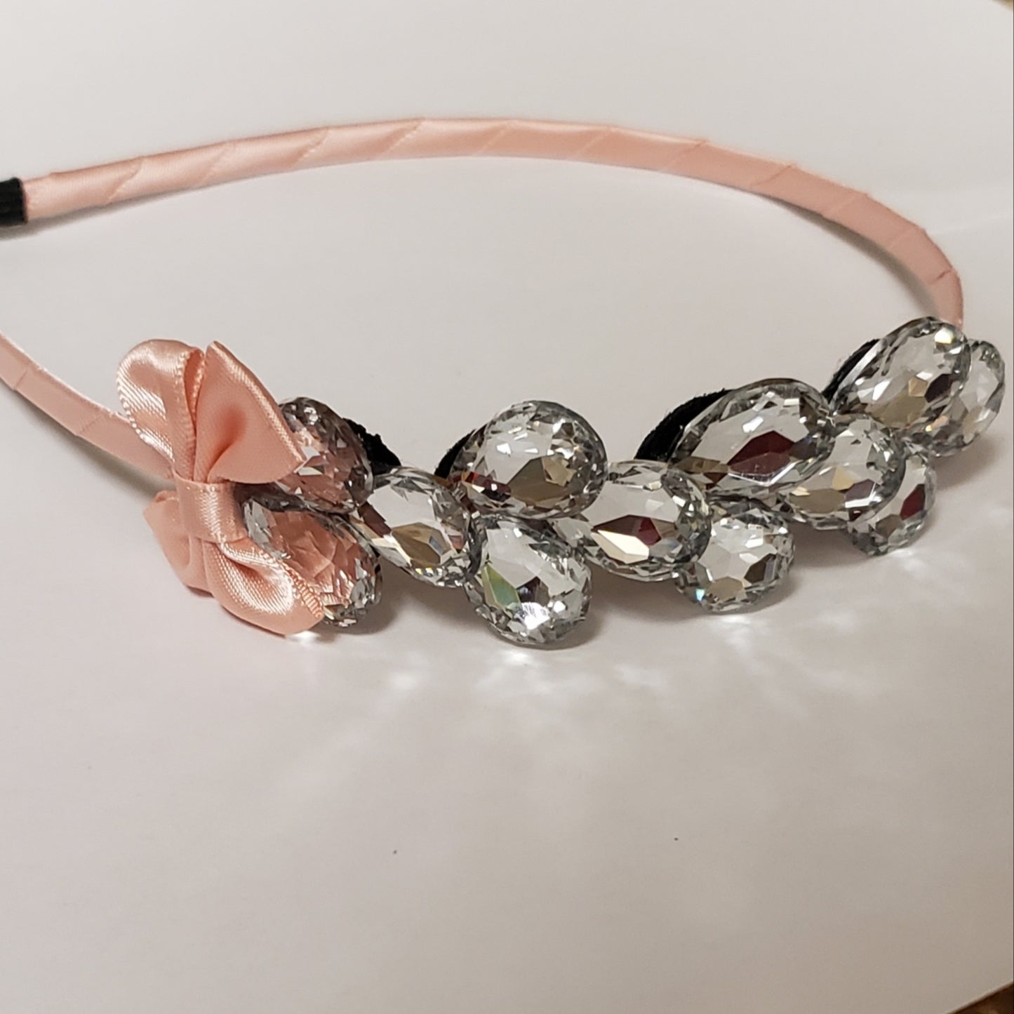 Blush Rhinestone Headband - Hilwah