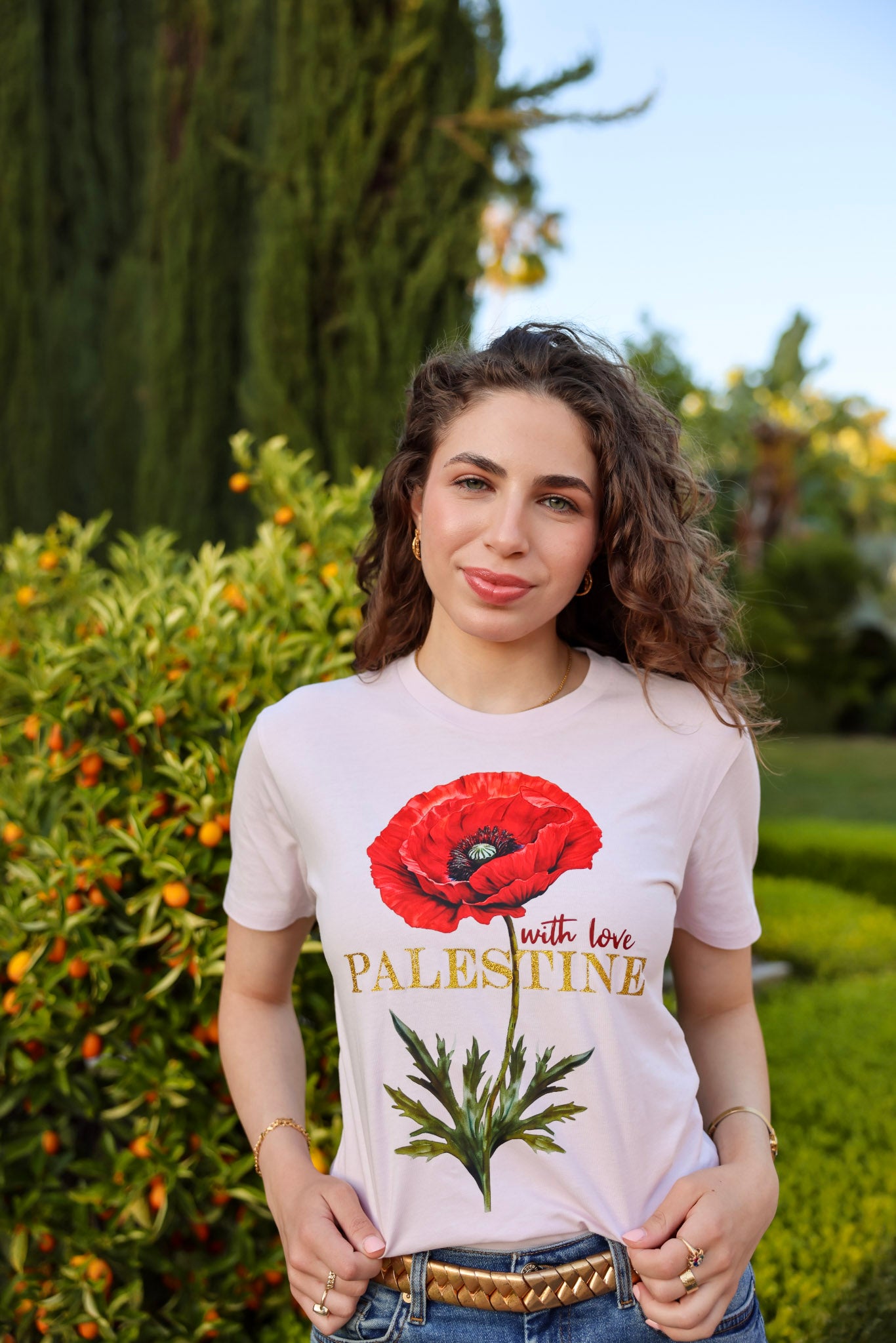 Poppy Stem Bloom | Adult Short Sleeve T-Shirt