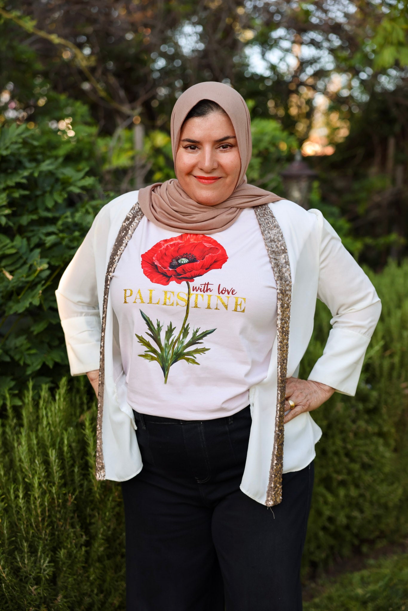 Poppy Stem Bloom | Adult Short Sleeve T-Shirt