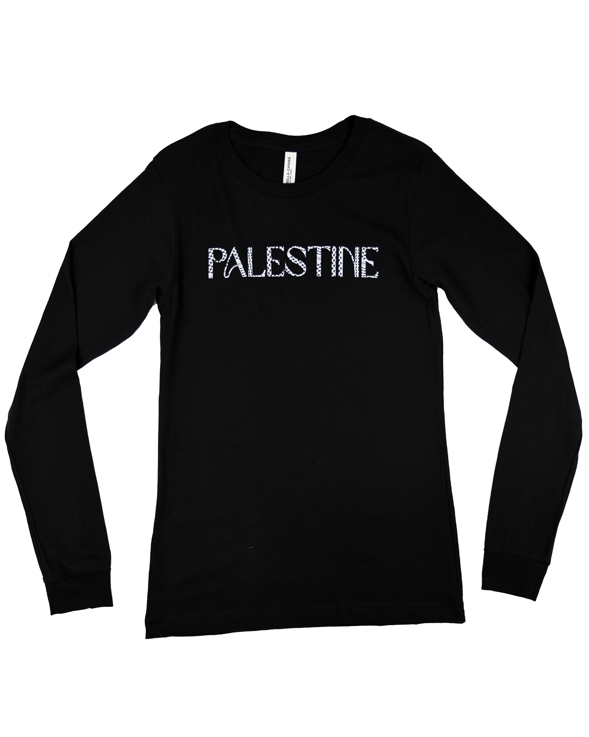 Palestine Keffiyeh Letters | Adult Long Sleeve T-shirt