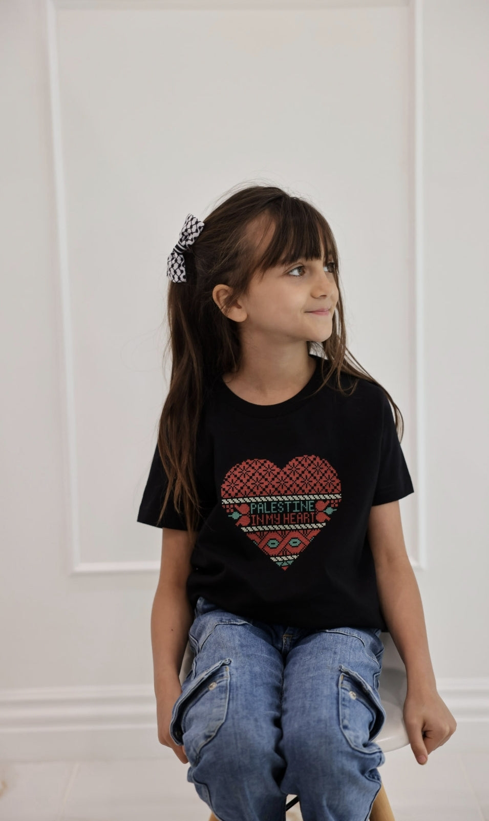 Palestine in my Heart | Kid Girl T-Shirt