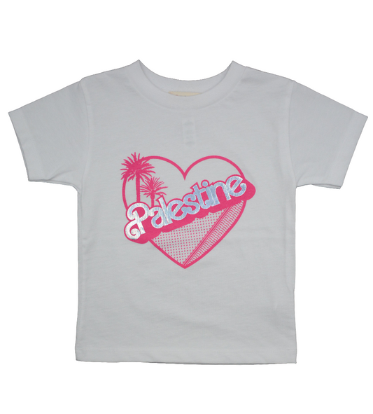 Holographic Palestine Barbie | Kid Girl T-Shirt