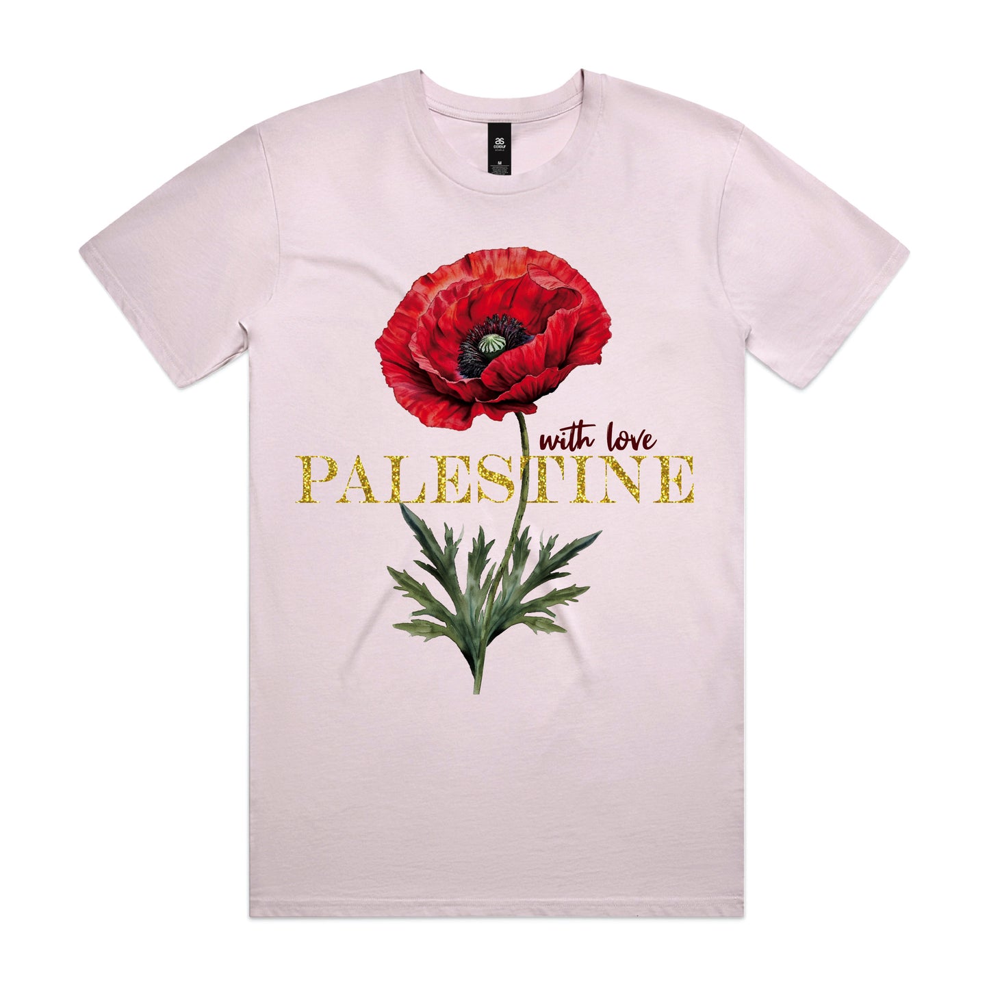 Poppy Stem Bloom | Adult Short Sleeve T-Shirt