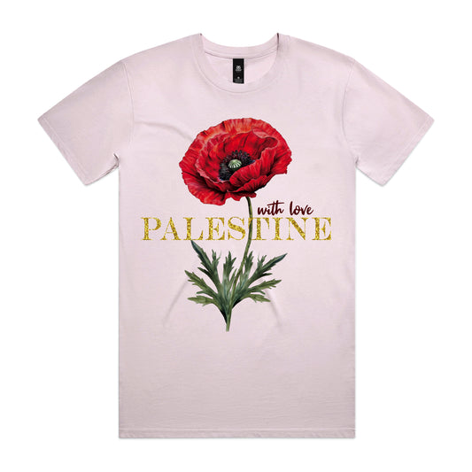 Poppy Stem Bloom | Adult Short Sleeve T-Shirt