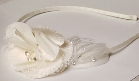 Ivory flower Headband - Hilwah 