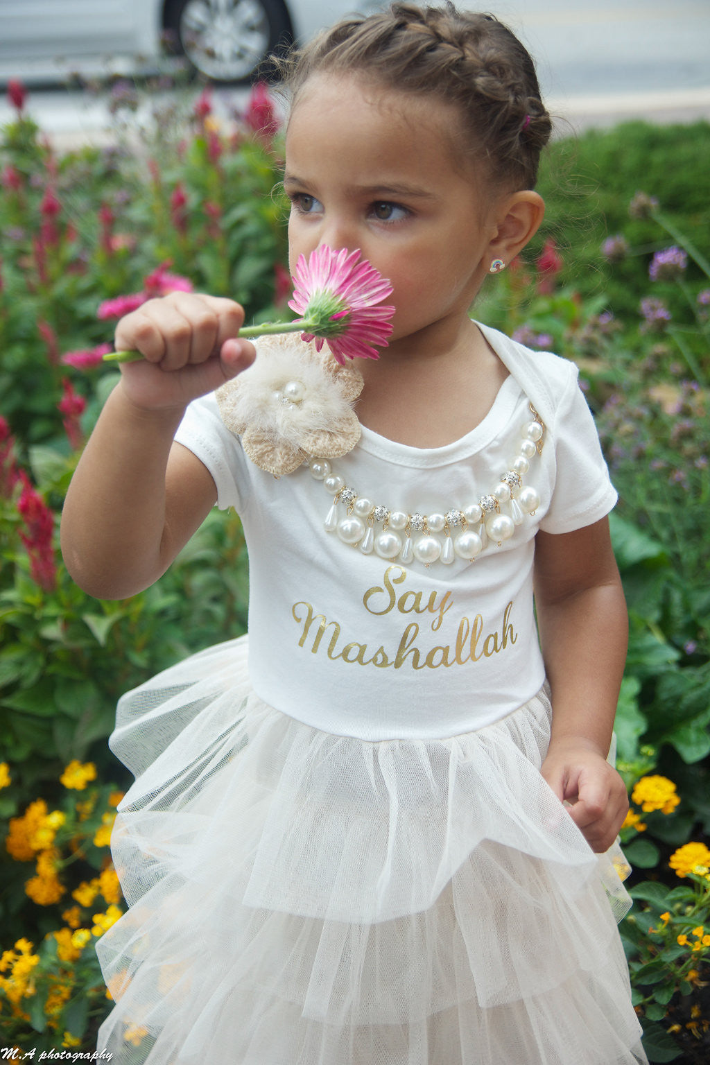 Say Mashallah Tulle Dress - Girl (2T-8) - Hilwah 