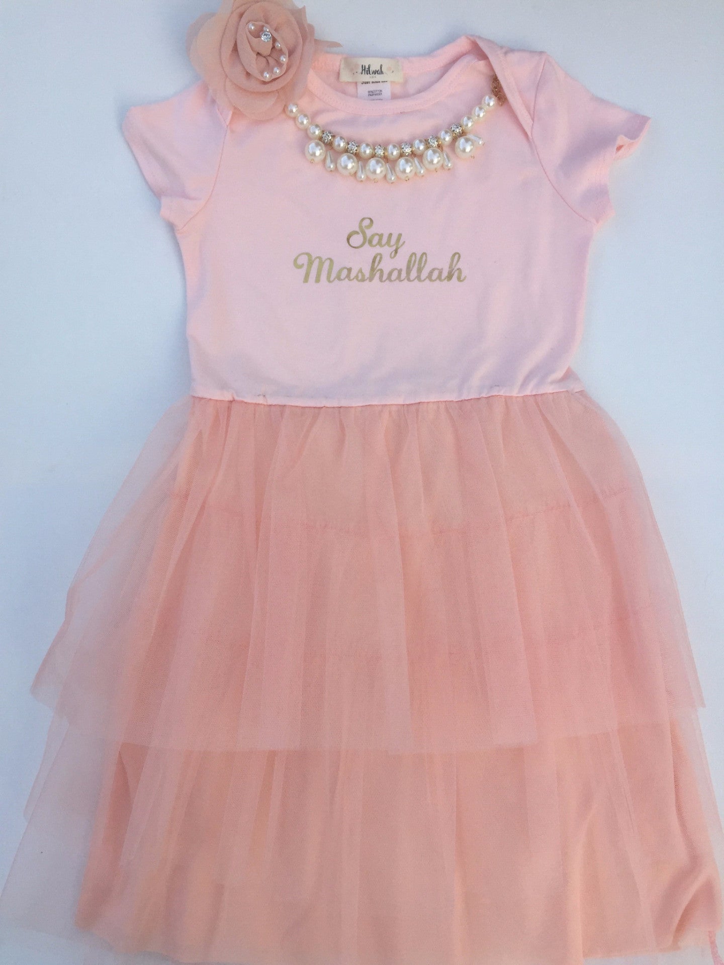 Say Mashallah Tulle Dress - Girl (2T-8) - Hilwah 